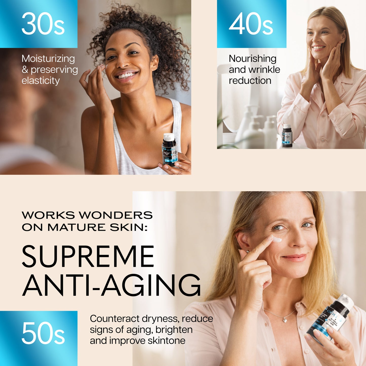 DOUBLE SERUCREAM RETINOL & HYALURONIC ACID VITAMIN E&C