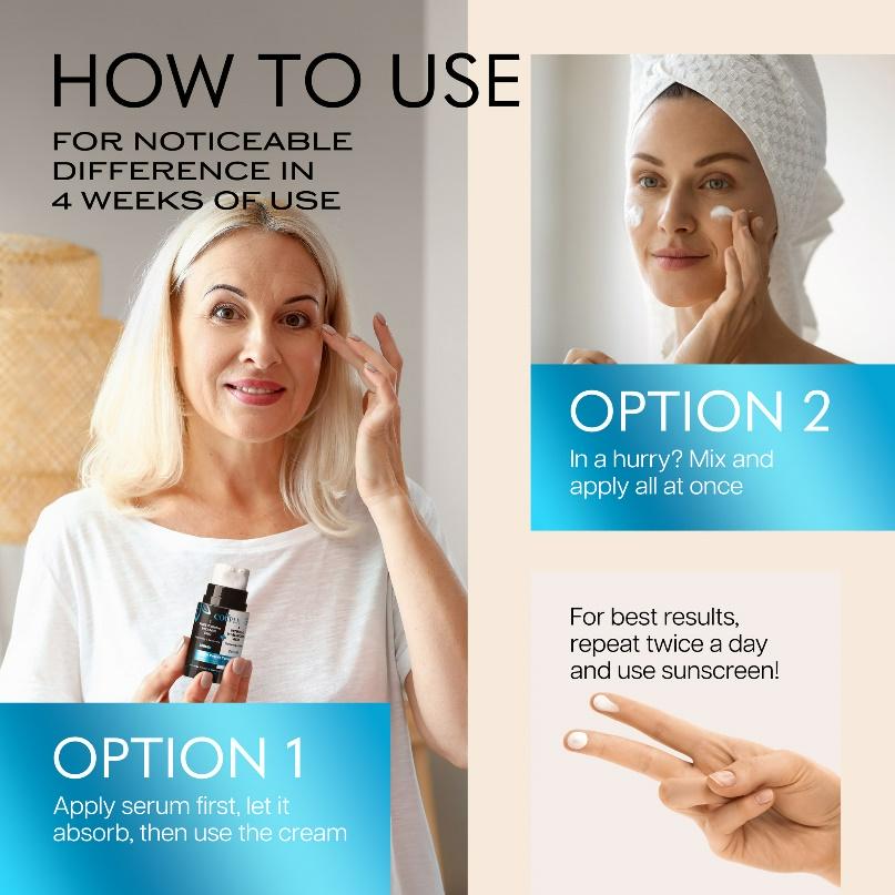 DOUBLE SERUCREAM RETINOL & HYALURONIC ACID VITAMIN E&C